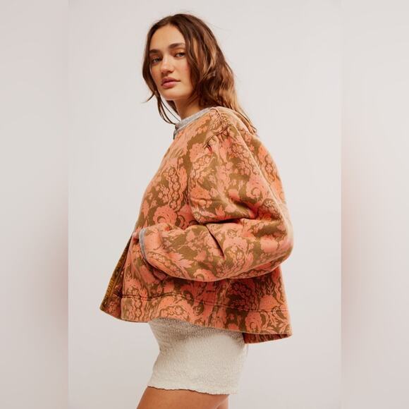 NEW Free People Drifter Sweatshirt Earth Combo - Picture 1 of 9